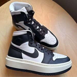 Jordan Women's Black and White High-Top Athletic Shoes